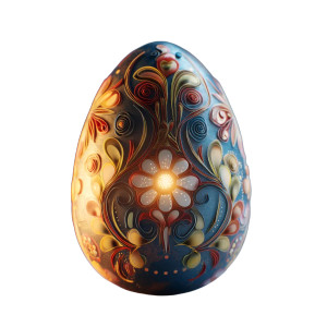 Colorful Easter Egg Vinyl Car Decal Sticker – Waterproof & UV-Resistant 8"