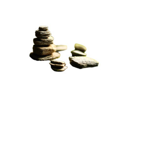 Mossy Stone Stack Vinyl Car Decal Sticker – Waterproof & UV-Resistant 8"