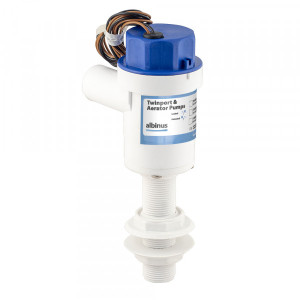 Albin Marine Series Livewell/Baitwell Pump | 1100 GPH Flow Rate, 12V DC, Stainless Steel Shaft