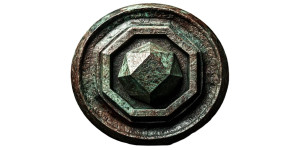 Bronze Dodecahedron Medallion Vinyl Car Decal Sticker – Waterproof & UV-Resistant 8"