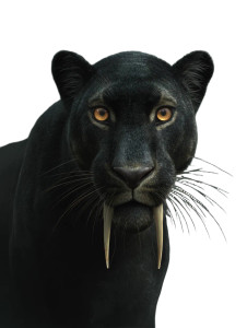 Prehistorical Melanistic Tiger Vinyl Car Decal Sticker – Waterproof & UV-Resistant 8"