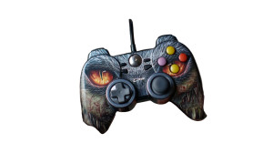Scary Controller Face Vinyl Car Decal Sticker – Waterproof & UV-Resistant 8"