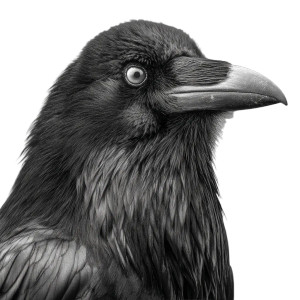 Raven Profile Vinyl Car Decal Sticker – Waterproof & UV-Resistant 8" Raven Profile Vinyl Car Decal Sticker – Waterproof & UV-Resistant 8"