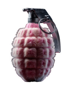 Feathered Grenade Vinyl Car Decal Sticker – Waterproof & UV-Resistant 8"