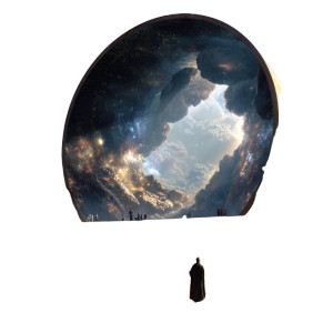 Magical Gateway Portal Vinyl Car Decal Sticker – Waterproof & UV-Resistant 8"