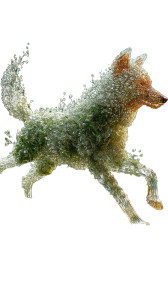 Crystal Wolf Vinyl Car Decal Sticker – Waterproof & UV-Resistant 8"