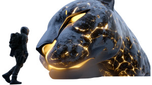 Giant Snow Leopard Vinyl Car Decal Sticker – Waterproof & UV-Resistant 8"