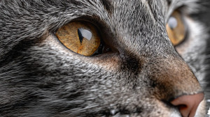 Detailed Cat Close-Up Vinyl Car Decal Sticker – Waterproof & UV-Resistant 8"