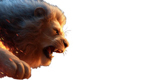 Lion Vs Dragon Vinyl Car Decal Sticker – Waterproof & UV-Resistant 8"