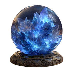 Magical Ice Orb Vinyl Car Decal Sticker – Waterproof & UV-Resistant 8"