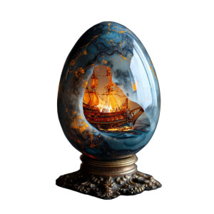 Pirate Ship Egg Vinyl Car Decal Sticker – Waterproof & UV-Resistant 8" Pirate Ship Egg Vinyl Car Decal Sticker – Waterproof & UV-Resistant 8"