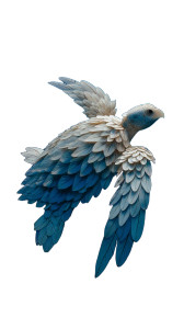 Feathered Turtle Vinyl Car Decal Sticker – Waterproof & UV-Resistant 8"