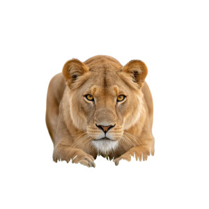 Powerful Lioness Prowling Vinyl Car Decal Sticker – Waterproof & UV-Resistant 8"