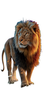 Urban Lion Majesty Vinyl Car Decal Sticker – Waterproof & UV-Resistant 8"