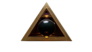 Golden Pyramid Benben Vinyl Car Decal Sticker – Waterproof & UV-Resistant 8"