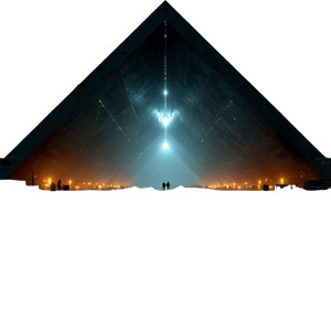 Futuristic Pyramid Vinyl Car Decal Sticker – Waterproof & UV-Resistant 8"