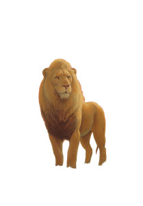 Majestic Lion Cross Vinyl Car Decal Sticker – Waterproof & UV-Resistant 8"