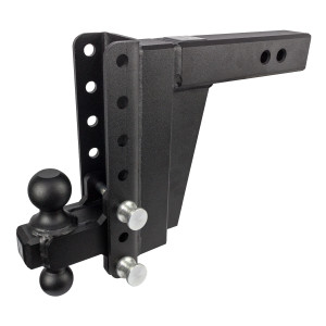 Bulletproof Hitches Trailer Hitch Ball Mount | For 2-1/2 Inch Receiver | Lockable | 36,000 Pound Capacity | Adjustable 8 Inch Drop/Rise | Dual Ball - 2 Inch and 2-5/16 Inch Bulletproof Hitches Trailer Hitch Ball Mount | For 2-1/2 Inch Receiver | Lockable | 36,000 Pound Capacity | Adjustable 8 Inch Drop/Rise | Dual Ball - 2 Inch and 2-5/16 Inch