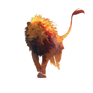 Majestic Singing Lion Vinyl Car Decal Sticker – Waterproof & UV-Resistant 8"