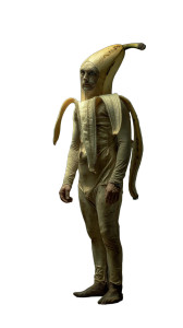 Banana Man Portrait Vinyl Car Decal Sticker – Waterproof & UV-Resistant 8"