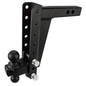 Bulletproof Hitches Trailer Hitch Ball Mount | Lockable | 22,000lbs Capacity | Adjustable 10" Drop/Rise | Dual Ball | Steel Bulletproof Hitches Trailer Hitch Ball Mount | Lockable | 22,000lbs Capacity | Adjustable 10" Drop/Rise | Dual Ball | Steel