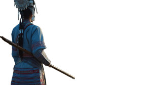 Miao Ethnic Portrait Vinyl Car Decal Sticker – Waterproof & UV-Resistant 8"