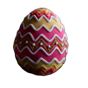 Decorated Easter Egg Vinyl Car Decal Sticker – Waterproof & UV-Resistant 8"