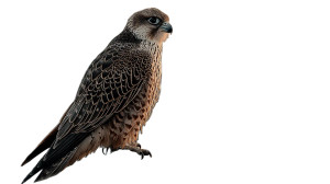 Peregrine Falcon Perched Vinyl Car Decal Sticker – Waterproof & UV-Resistant 8"