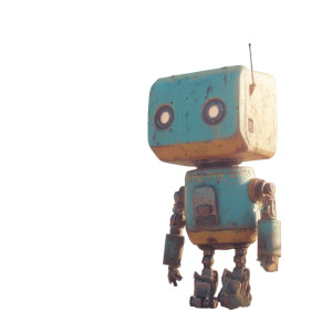 Child-Like Robot Vinyl Car Decal Sticker – Waterproof & UV-Resistant 8"