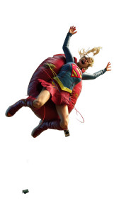 Supergirl Balloon Bounce Vinyl Car Decal Sticker – Waterproof & UV-Resistant 8"
