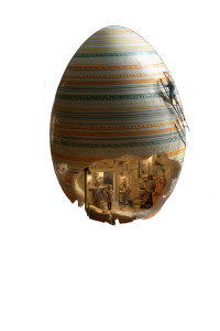 Giant Easter Egg Painting Vinyl Car Decal Sticker – Waterproof & UV-Resistant 8"