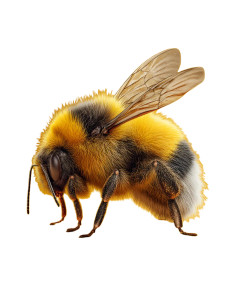 Bumblebee Close-Up Vinyl Car Decal Sticker – Waterproof & UV-Resistant 8"