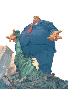 Giant Crushing Liberty Vinyl Car Decal Sticker – Waterproof & UV-Resistant 8"