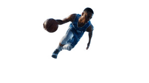 Basketball Player Running Vinyl Car Decal Sticker – Waterproof & UV-Resistant 8"