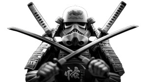 Samurai Storm Trooper Vinyl Car Decal Sticker – Waterproof & UV-Resistant 8"