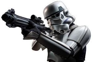 Stormtrooper Shooting Vinyl Car Decal Sticker – Waterproof & UV-Resistant 8"