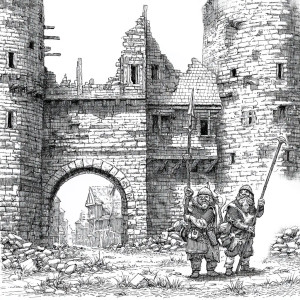 Guardsmen At Ruin Vinyl Car Decal Sticker – Waterproof & UV-Resistant 8"