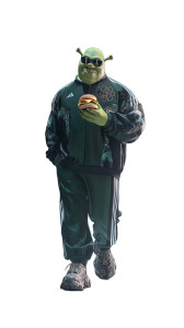 Fashion Shrek Portrait Vinyl Car Decal Sticker – Waterproof & UV-Resistant 8"