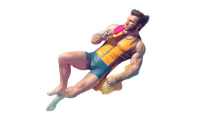 Wolverine Relaxing Vinyl Car Decal Sticker – Waterproof & UV-Resistant 8"