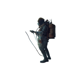 Aquapunk Diver Vinyl Car Decal Sticker – Waterproof & UV-Resistant 8"