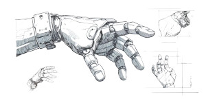 Robot Hand Vinyl Car Decal Sticker – Waterproof & UV-Resistant 8"