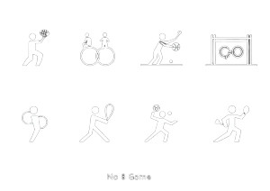 Sports Game Icons Vinyl Car Decal Sticker – Waterproof & UV-Resistant 8"
