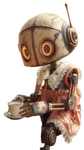 Ai Robot Reaching Vinyl Car Decal Sticker – Waterproof & UV-Resistant 8"