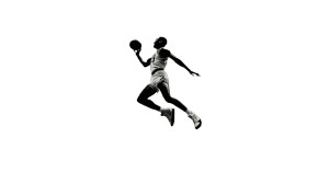 Athlete Dunking Basketball Vinyl Car Decal Sticker – Waterproof & UV-Resistant 8"