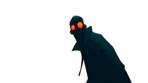 Expressive Glowing Eyes Vinyl Car Decal Sticker – Waterproof & UV-Resistant 8"