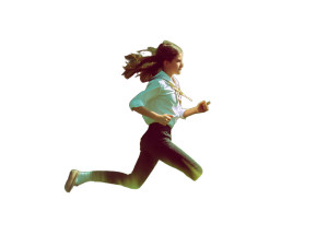 Sprinting In Wheat Vinyl Car Decal Sticker – Waterproof & UV-Resistant 8"