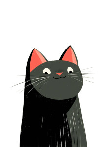 Happy Cartoon Cat V2 Vinyl Car Decal Sticker – Waterproof & UV-Resistant 8" Happy Cartoon Cat V2 Vinyl Car Decal Sticker – Waterproof & UV-Resistant 8"