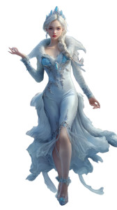 Russian Ice Queen Vinyl Car Decal Sticker – Waterproof & UV-Resistant 8"