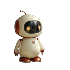 Elderly Companion Robot Vinyl Car Decal Sticker – Waterproof & UV-Resistant 8"