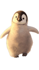 Fluffy Baby Penguin V4 Vinyl Car Decal Sticker – Waterproof & UV-Resistant 8"